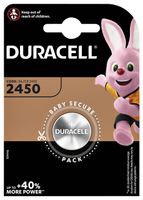 Batterij Duracell knoopcel 1xCR2450 lithium ÃƒÆ'Ã‹Å“24mm 3V-540mAh - thumbnail