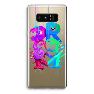 Dream: Samsung Galaxy Note 8 Transparant Hoesje