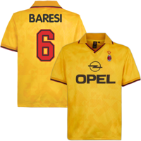 AC Milan 3e Retro Voetbalshirt 1995-1996 + Baresi 6