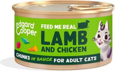 Cat adult chuncks lamb/chicken 85g - Edgard en cooper