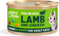 Cat adult chuncks lamb/chicken 85g - Edgard en cooper