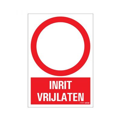 Bord Inrit vrijlaten - 230x330 mm.