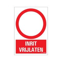 Bord Inrit vrijlaten - 230x330 mm. - thumbnail