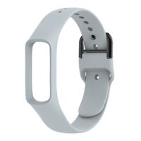 Slimme horloge pure kleur siliconen polsband horlogeband voor Galaxy fit-e (grijs)