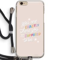 Right Place: iPhone 6 / 6S Transparant Hoesje met koord