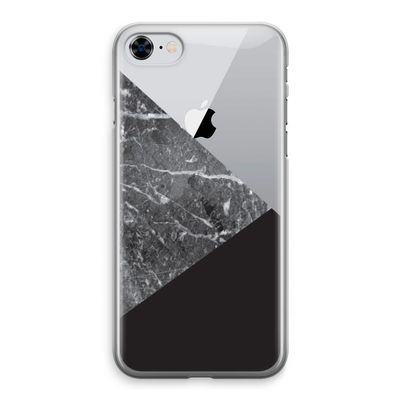 Combinatie marmer: iPhone 8 Transparant Hoesje