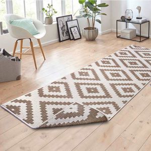 Loper Malta - 80x250cm - Creme Vintage Vloerkleed - 123vloerkleed.nl is de online webshop voor vloerkleden en woonaccessoires.