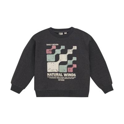 Daily7 winter sweater jongens - grijs - oversized