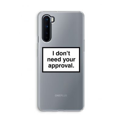 Don't need approval: OnePlus Nord Transparant Hoesje