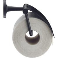 Duravit Starck T Toiletrolhouder - met klep - zwart mat 0099404600 - thumbnail