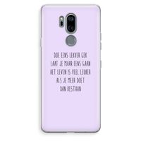 Gek: LG G7 Thinq Transparant Hoesje Gek: LG G7 Thinq Transparant Hoesje