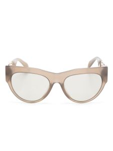 Versace Eyewear lunettes de soleil Winged Medusa à monture papillon - Marron