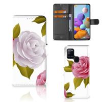 Samsung Galaxy A21s Hoesje Roses | Portemonnee hoesje