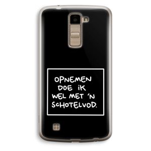 Schotelvod: LG K10 (2016) Transparant Hoesje