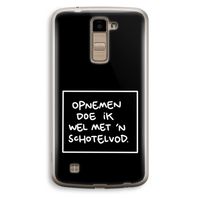 Schotelvod: LG K10 (2016) Transparant Hoesje