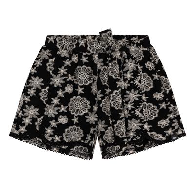 Flower Embroidery Short