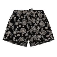 Flower Embroidery Short