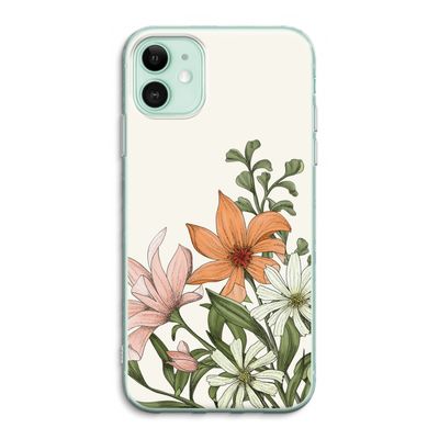 Floral bouquet: iPhone 11 Transparant Hoesje