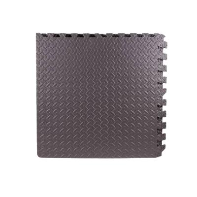 Benson Puzzelmat - 4x stuks - foam - grijs - vloertegels - 60 cm
