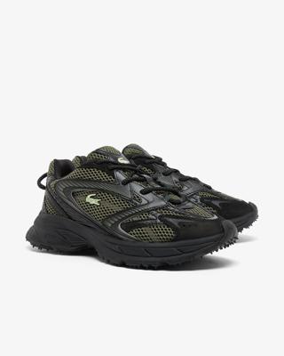 Lacoste Neo Shot 225 Sneakers Heren Zwart/Donkergroen - Maat 43 - Kleur: DonkergroenZwart | Soccerfanshop