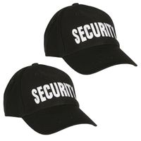 2x stuks security thema baseballcap