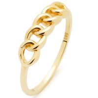 Glow 214.0681 Ring Open Schakels geelgoud
