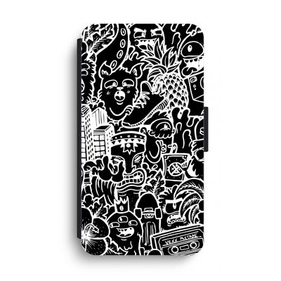 Vexx Black Mixtape: iPhone XS Max Flip Hoesje
