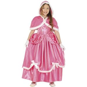 Prinsessen verkleed jurk - roze - winter prinsessenjurk - voor kinderen