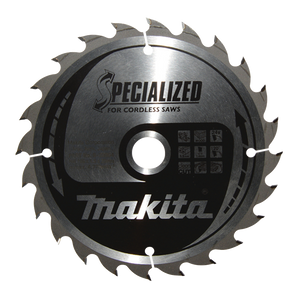 Makita Accessoires Cirkelzaagblad Hout | Specialized 165x20x1,5 24T 20g - B-32904 - B-32904