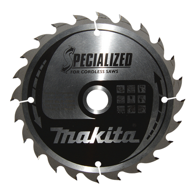 Makita Accessoires Cirkelzaagblad Hout | Specialized 165x20x1,5 24T 20g - B-32904 - B-32904