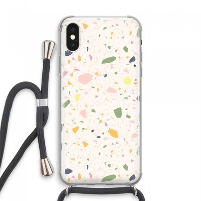 Terrazzo N°21: iPhone XS Max Transparant Hoesje met koord