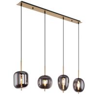 Globo Gouden hanglampBlacky I 4-lichts - 15345-4MM