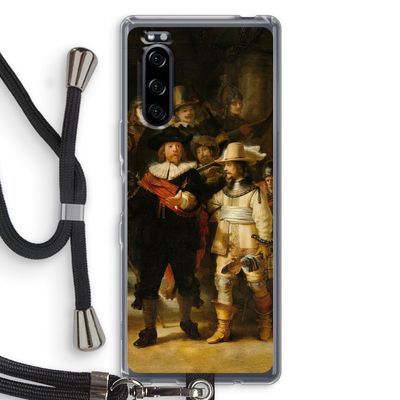 De Nachtwacht: Sony Xperia 5 Transparant Hoesje met koord