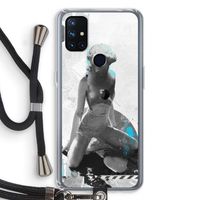I will not feel a thing: OnePlus Nord N10 5G Transparant Hoesje met koord