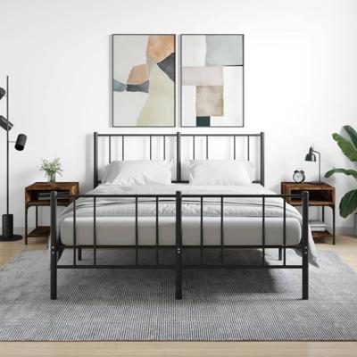 Nachtkastjes 2 st 40x41x50 cm bewerkt hout gerookt eikenkleurig
