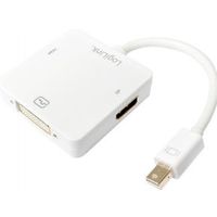 LogiLink CV0045 video kabel adapter Mini DisplayPort DisplayPort + DVI + HDMI Wit - thumbnail