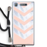 Marmeren pijlen: Sony Xperia XZ1 Transparant Hoesje met koord