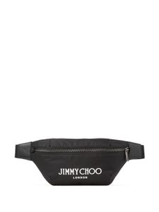 Jimmy Choo sac banane à logo imprimé - Noir