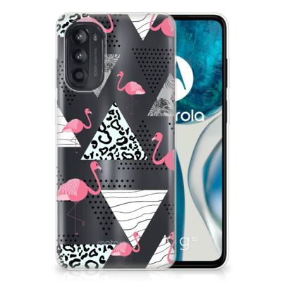 Motorola Moto G52/G82 | TPU Hoesje | Flamingo Triangle