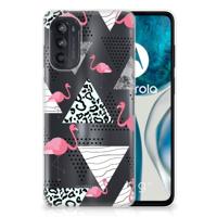 Motorola Moto G52/G82 | TPU Hoesje | Flamingo Triangle