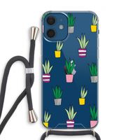 Sanseveria: iPhone 12 Transparant Hoesje met koord