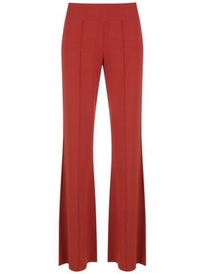 Lygia & Nanny pantalon évasé plissé - Rouge