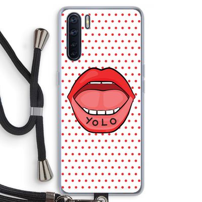 Yolo Denise: Oppo A91 Transparant Hoesje met koord