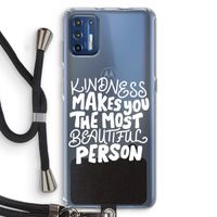 The prettiest: Motorola Moto G9 Plus Transparant Hoesje met koord The prettiest: Motorola Moto G9 Plus Transparant Hoesje met koord