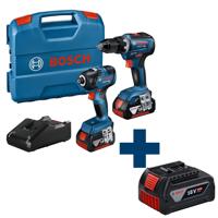 Bosch Professional GSR 18V-55 Accuboormachine + GDR 18V-200 Slagschroevendraaier 18V 4.0AH in L-Case - 06019J2108