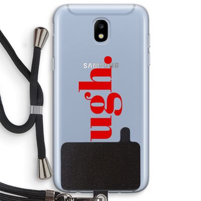 Ugh: Samsung Galaxy J5 (2017) Transparant Hoesje met koord