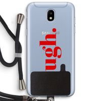 Ugh: Samsung Galaxy J5 (2017) Transparant Hoesje met koord