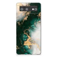 TPU Siliconen Hoesje voor Google Pixel 6 Marmer Groen