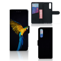 Sony Xperia 5 Telefoonhoesje met Pasjes Papegaai - thumbnail