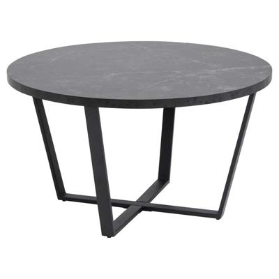 Leen Bakker - Salontafel Alma - 44x77x77 Cm - MDF - Zwart